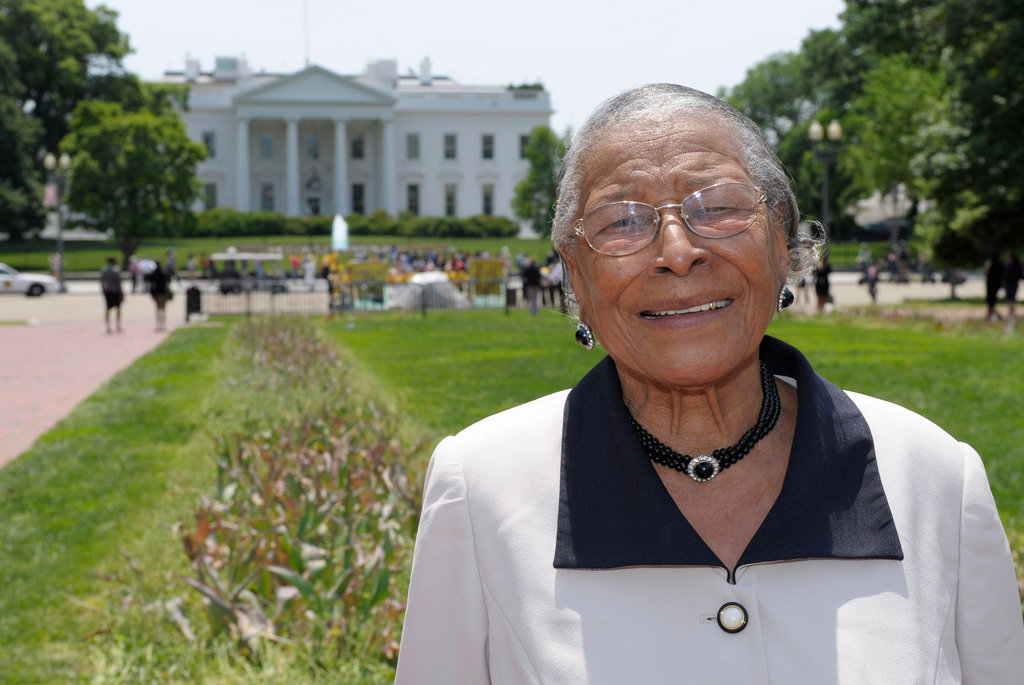 Recy Taylor visiting the White House in Washington, DC