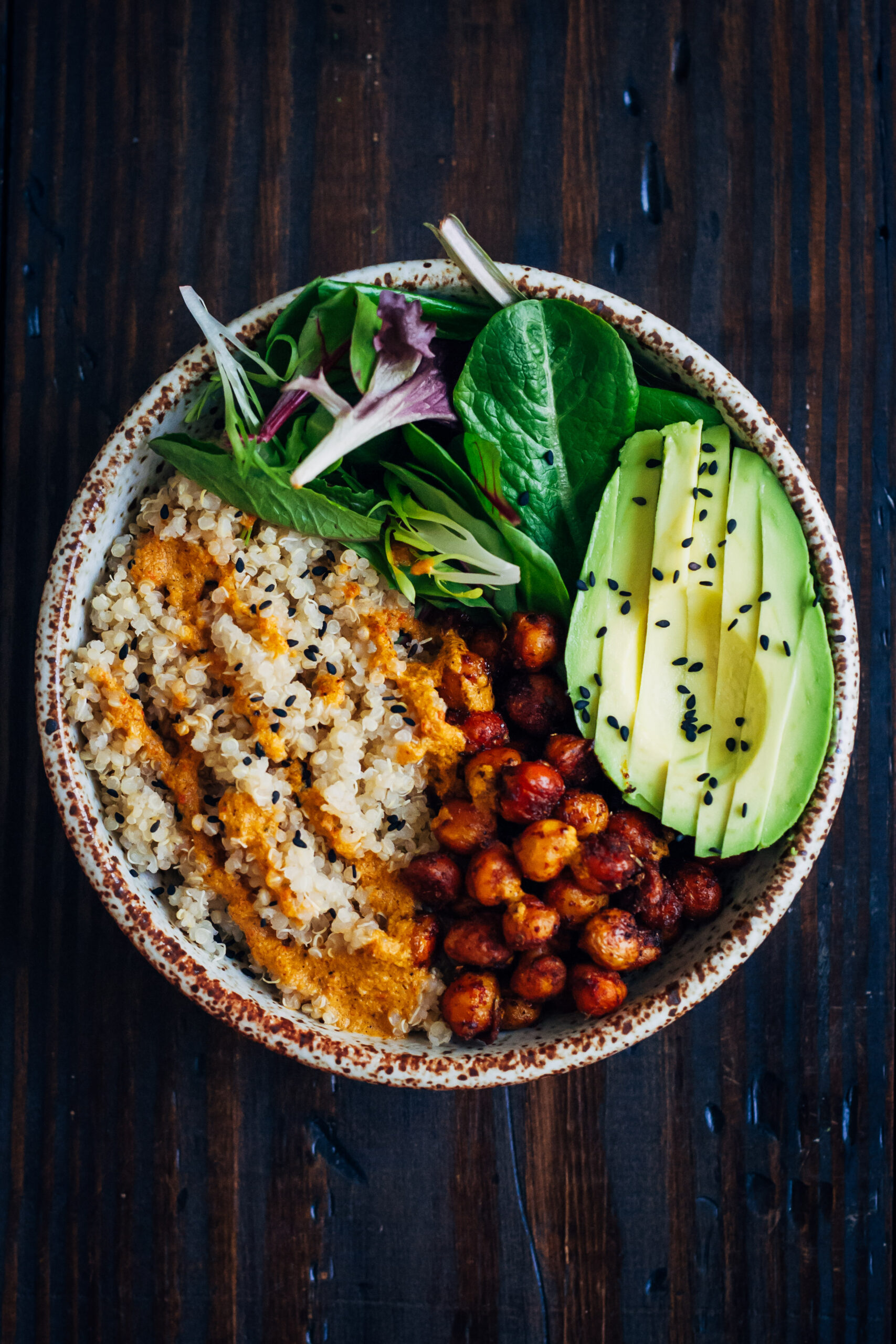 Buddha bowl featuring plant-based ingredients