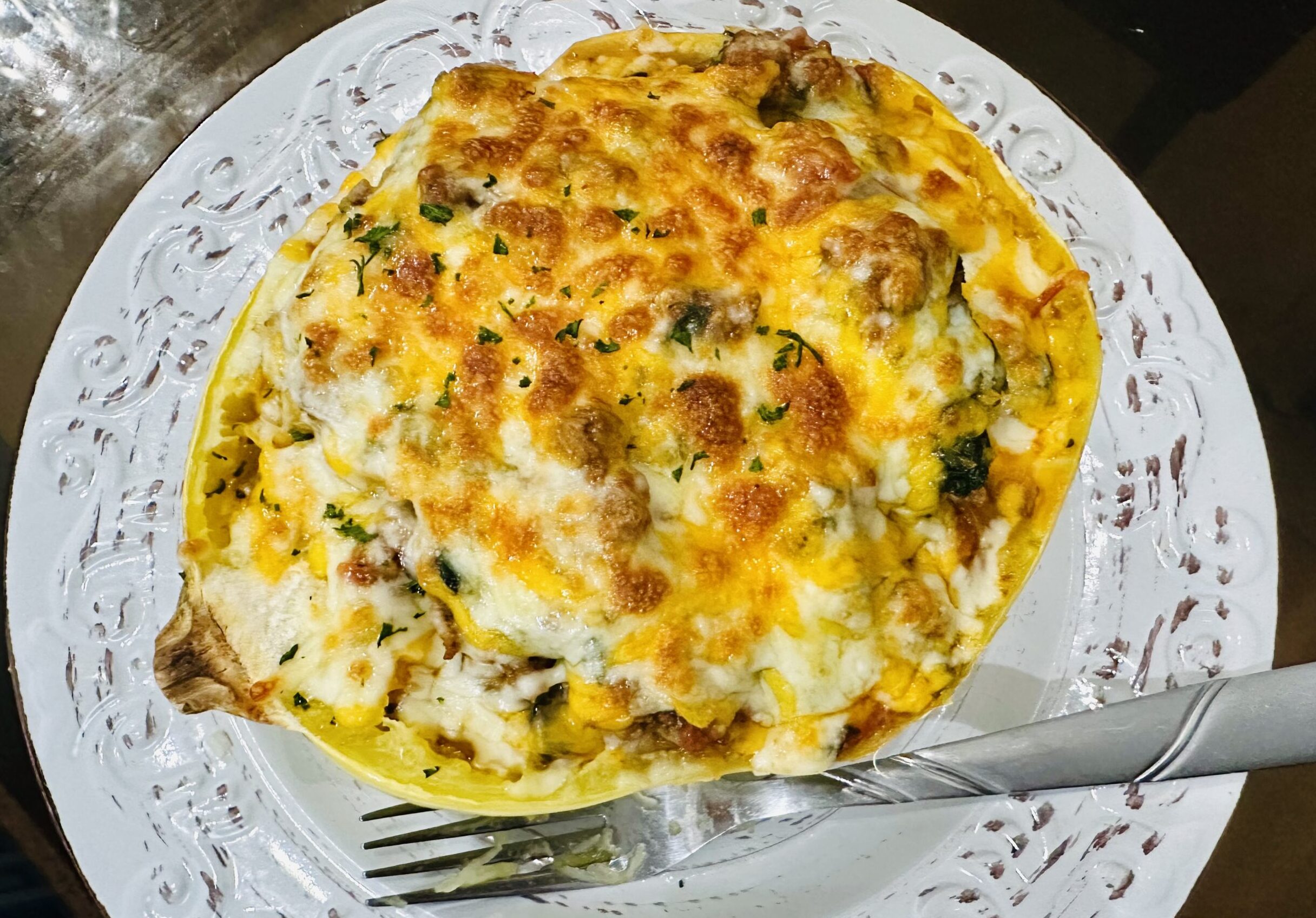 Baked spaghetti squash