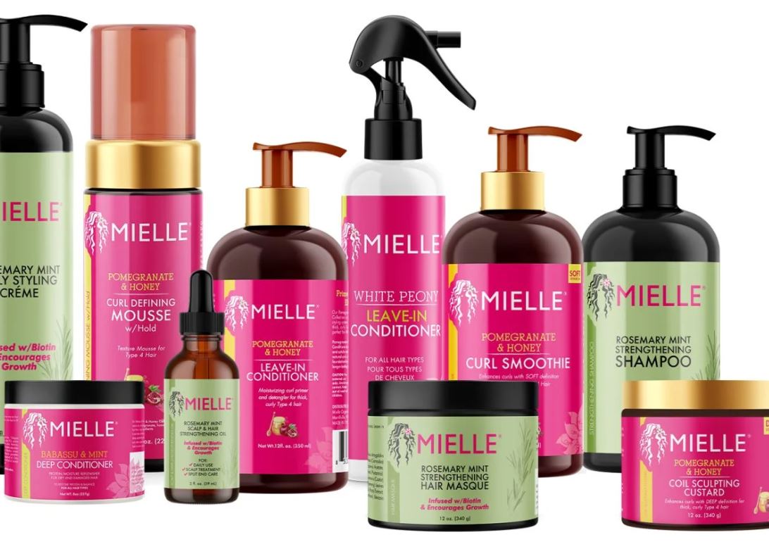 Mielle packaging group photo of products