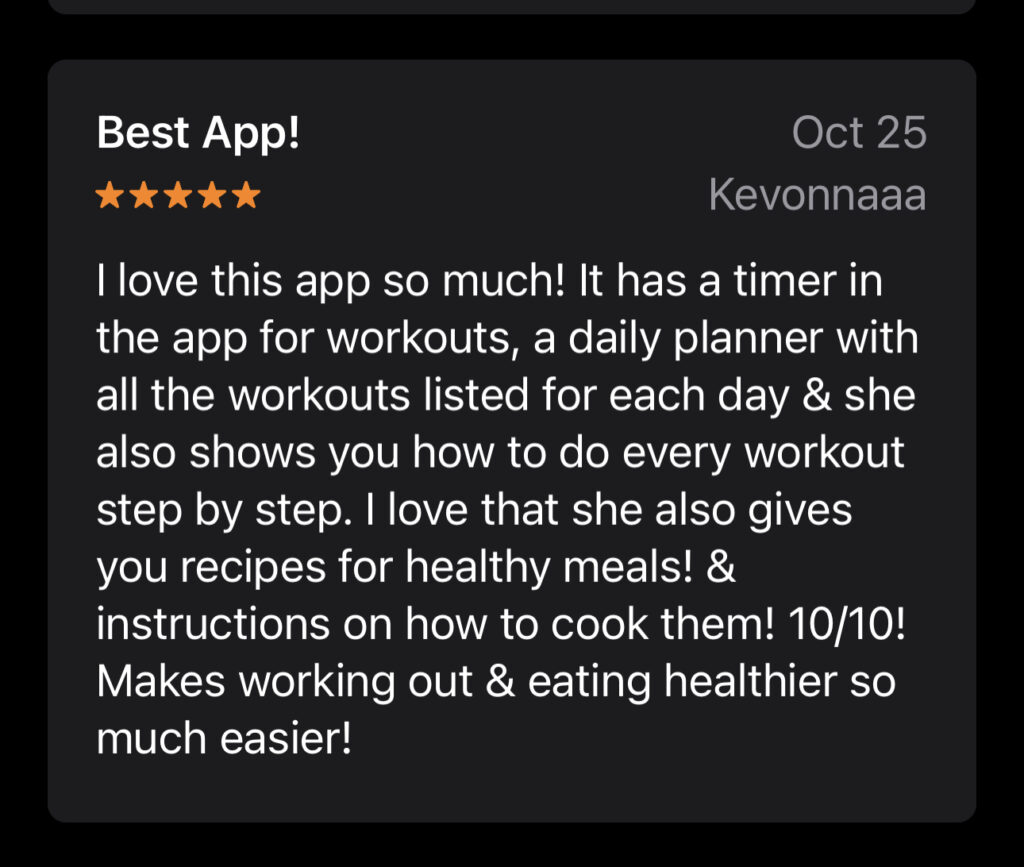 Positive Sweat workout app review 