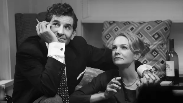 Bradley Cooper and Carey Mulligan as young Leonard Bernstein and his wife 