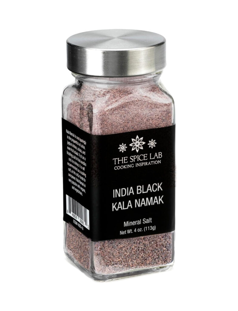 Bottle of Kala Namak for tofu scramble